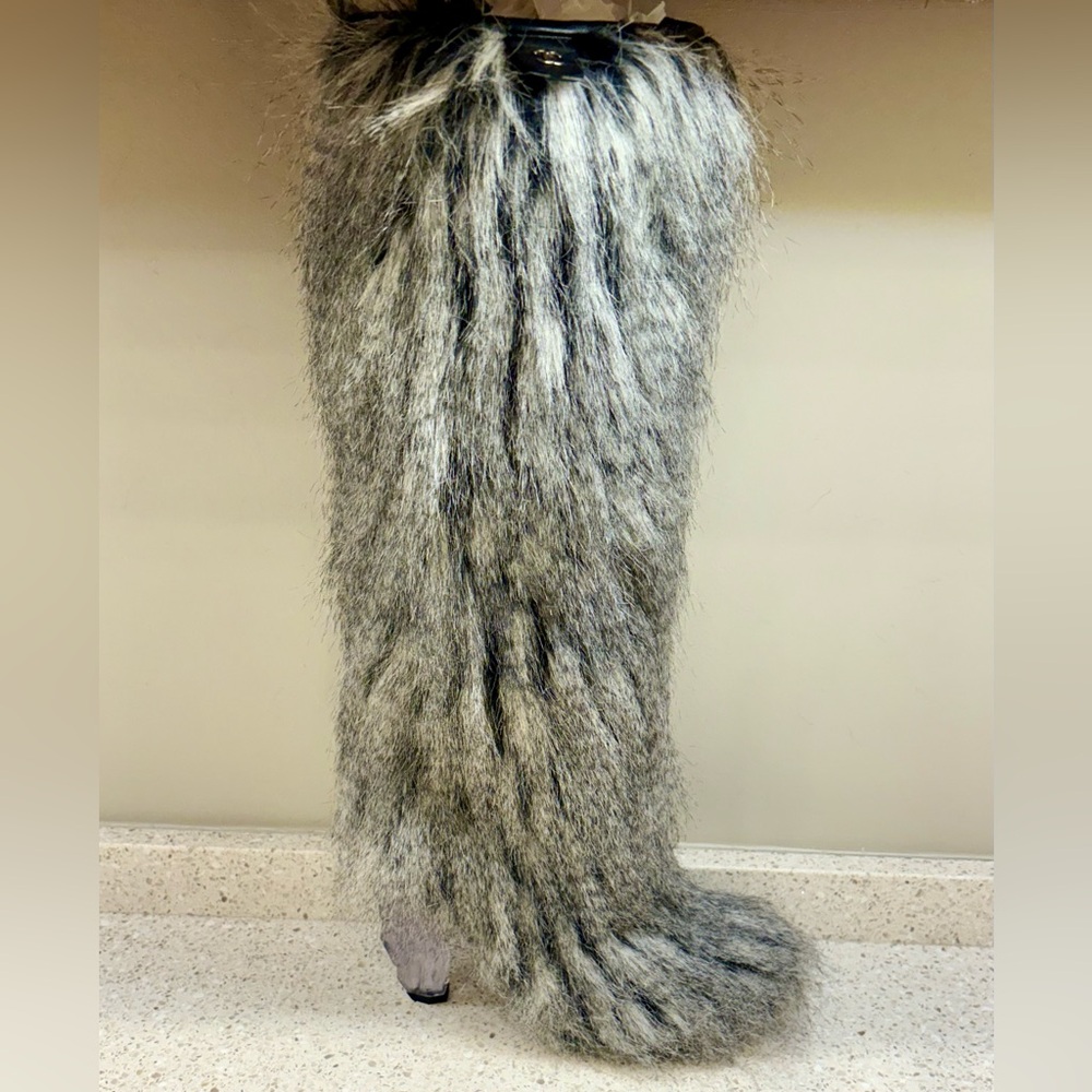 Chanel FW 2010 Fantasy Faux Fur Boots